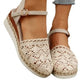 Damen Espadrilles mit Häkel-Optik