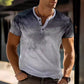 Fudus Herren Henley T Shirt Strukturiert Verlauf Weich Bequem