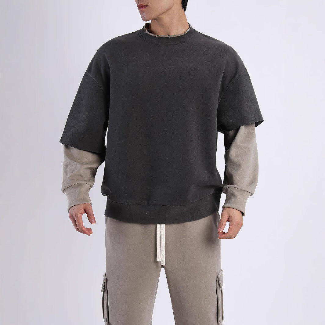 Damen Oversized Sweatshirt mit modernen Farbblöcken und atmungsaktivem Material Fudus