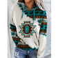 Damen Kapuzenpullover mit innovativem Tribal-Design und bequemer Passform Fudus