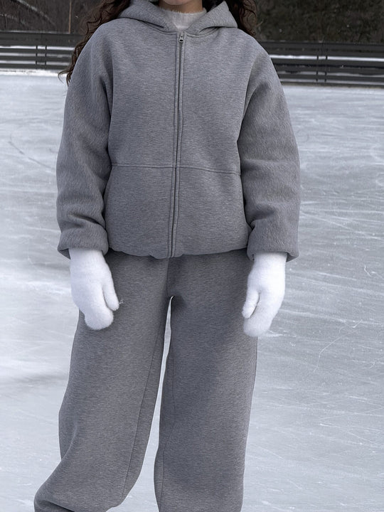 Damen kuschelige Kapuzenjacke