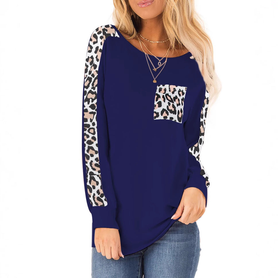 Damen Langarmshirt mit Leo-Design Fudus