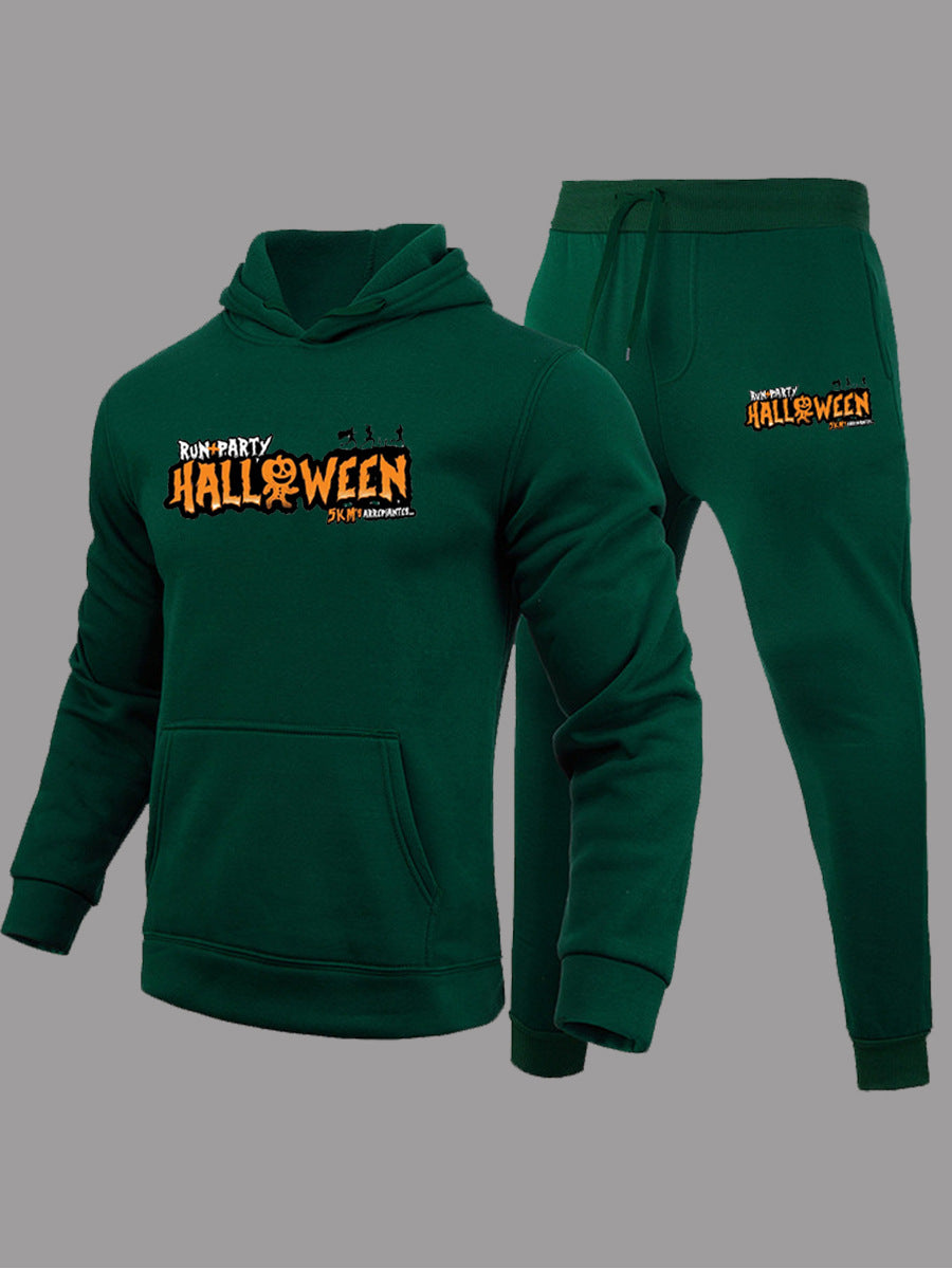 Damen Jogginganzug mit Halloween-Motiv und Kapuzenpullover Fudus