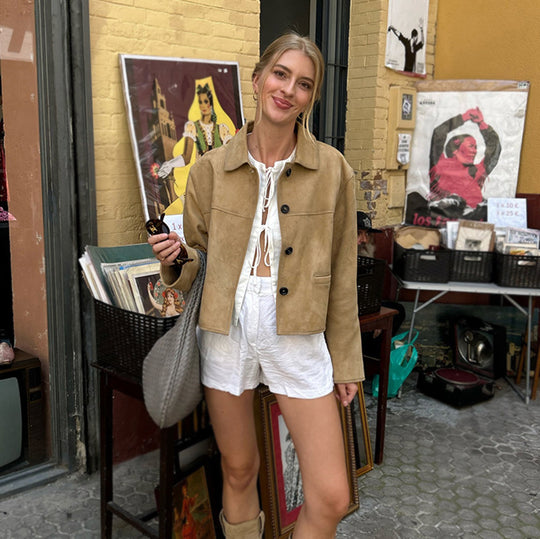 Damen Kunstlederjacke im urbanoen Stil mit modernem Schnitt Fudus