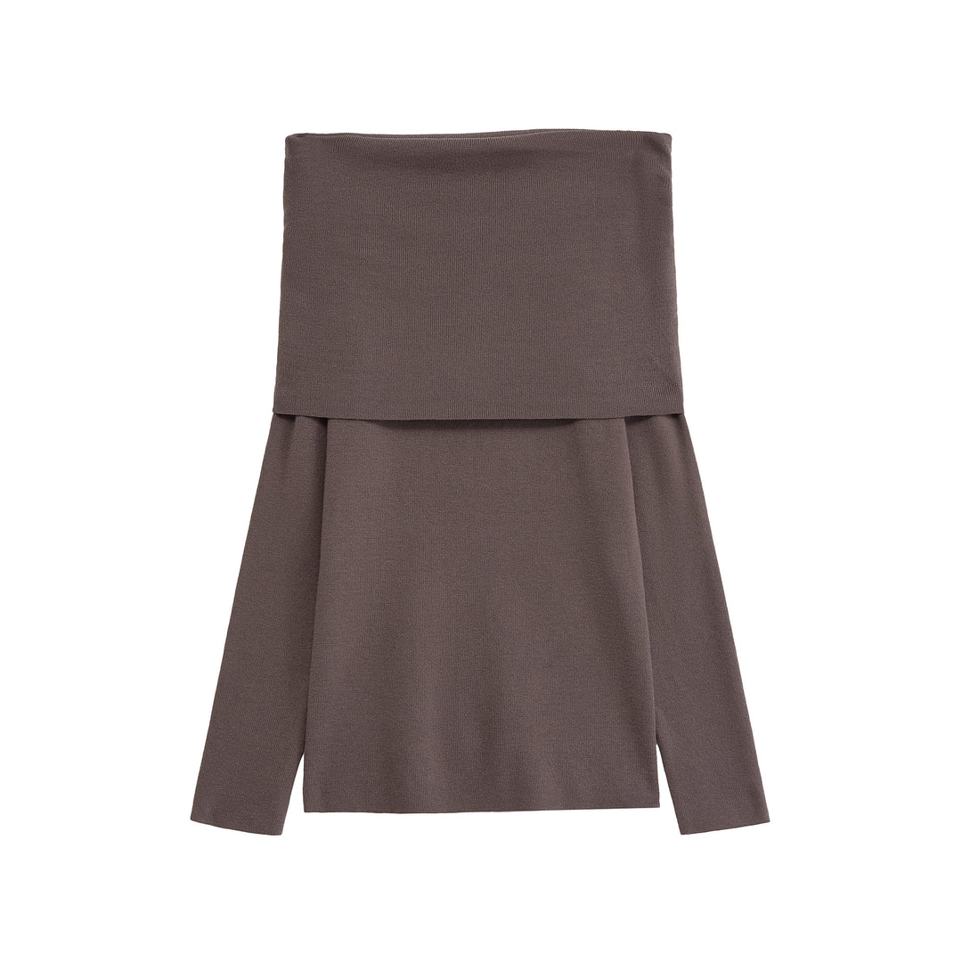 Damen Langarmshirt mit offener Schulterpartie Fudus