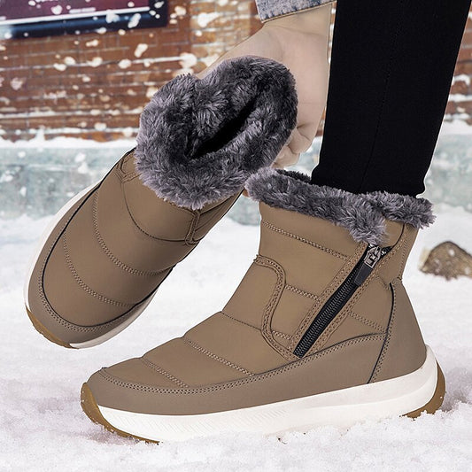 Damen Isolierte Winterboots mit rutschfester Sohle Fudus
