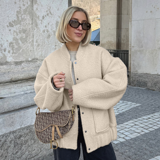 Damen Kuschelige Oversized Steppjacke Fudus