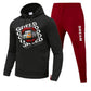 Damen Hoodie und Jogginghose Set mit kreativem Print Fudus