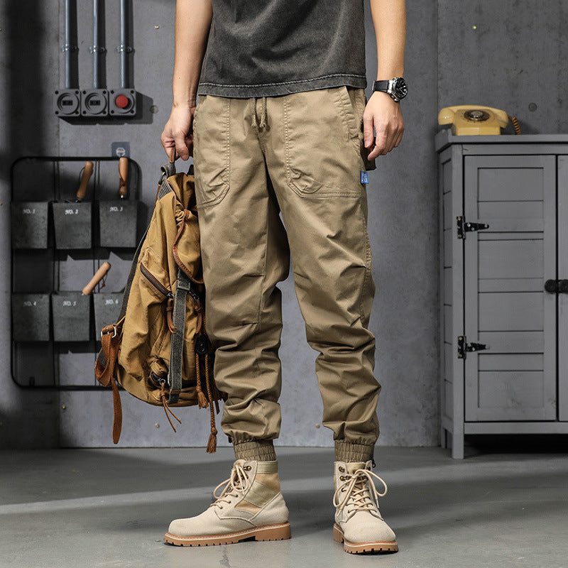 Herren funktionale Outdoor-Hose mit elastischem Bund und praktischen Taschen Fudus