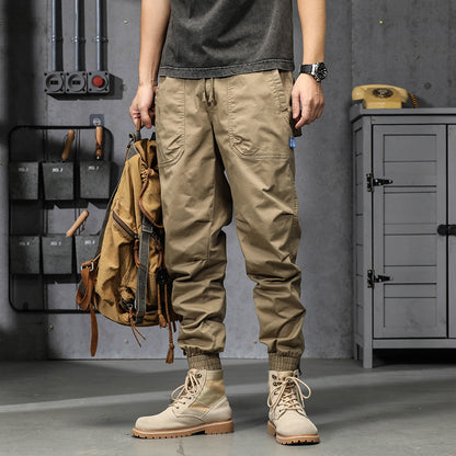Herren funktionale Outdoor-Hose mit elastischem Bund und praktischen Taschen Fudus