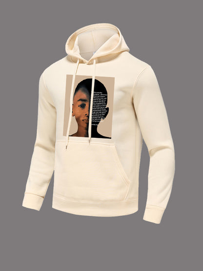 Damen Kapuzenpullover mit kreativem Grafikdruck und innovativem Schnitt Fudus