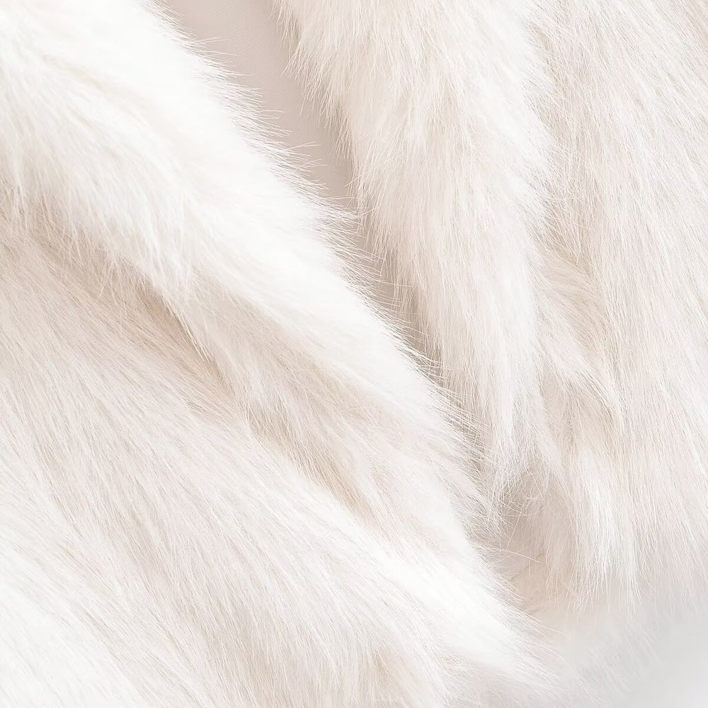 Damen Kunstfelljacke im modernen Design Fudus