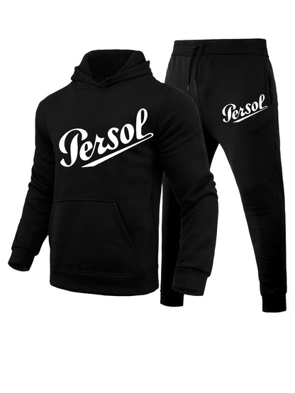 Damen Hoodie- und Jogginghose-Set mit stylish grafischem Design und bequemer Passform Fudus
