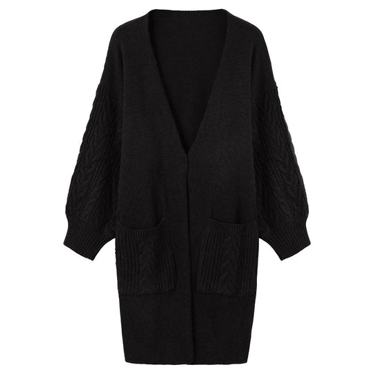 Damen Langärmeliger Strickmantel Fudus