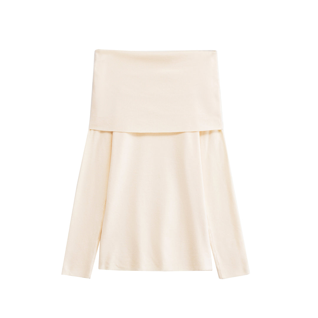 Damen Langarmshirt mit offener Schulterpartie Fudus