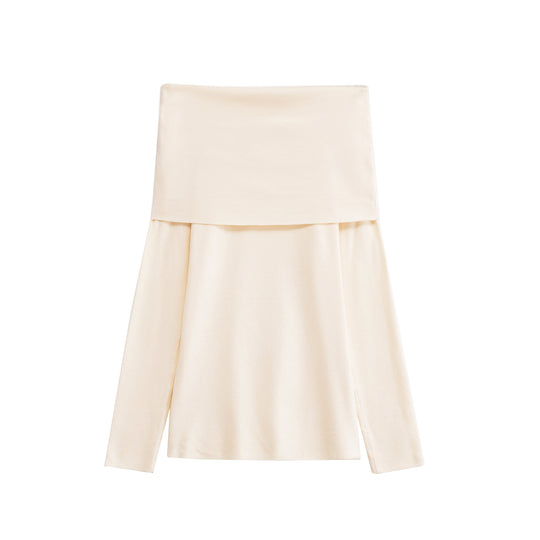 Damen Langarmshirt mit offener Schulterpartie Fudus