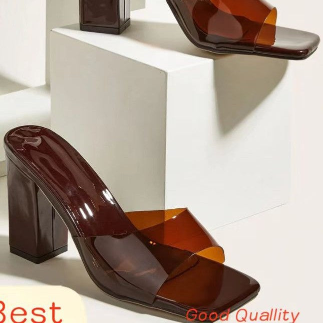 Damen Elegante Durchsichtige Sandalen