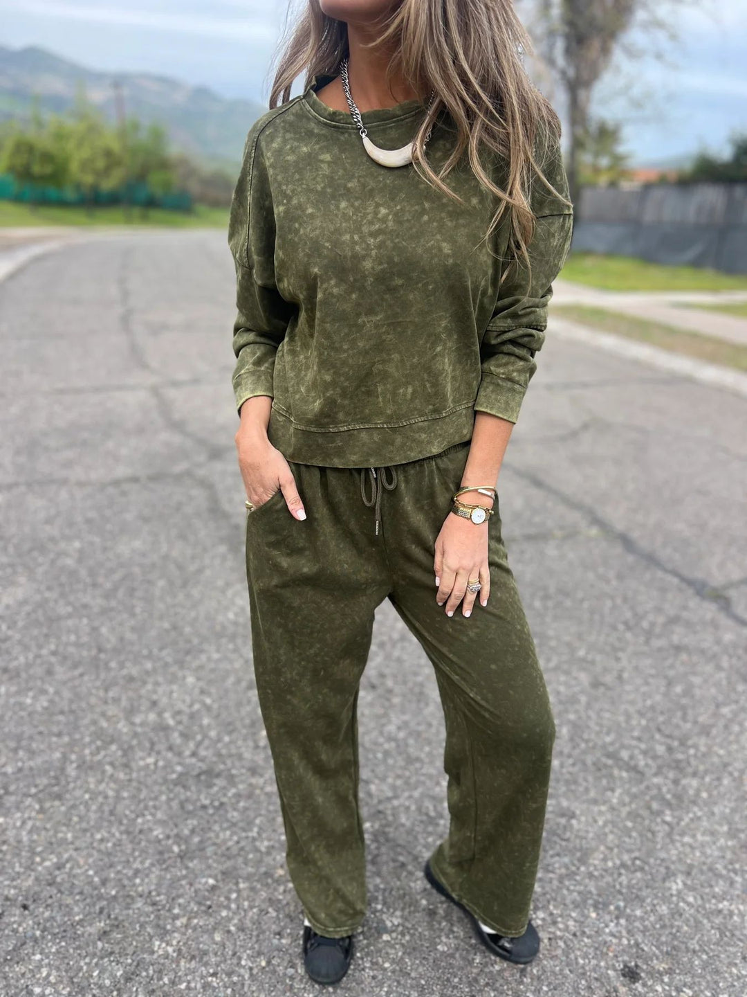 Damen Hochwertiges und gemütliches Sweatsuit Fudus