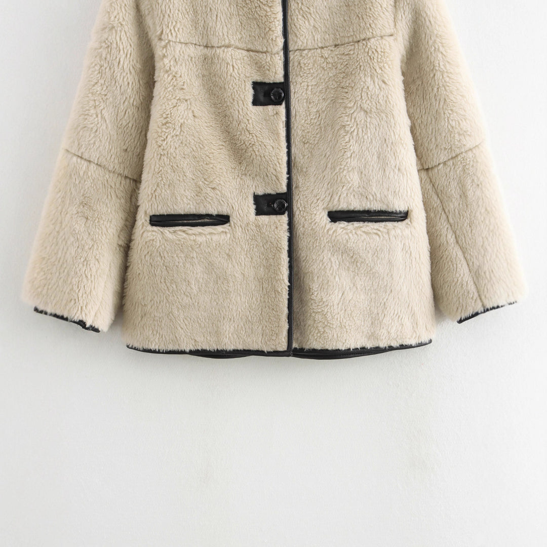 Damen Kunstfelljacke mit eleganten Details Fudus