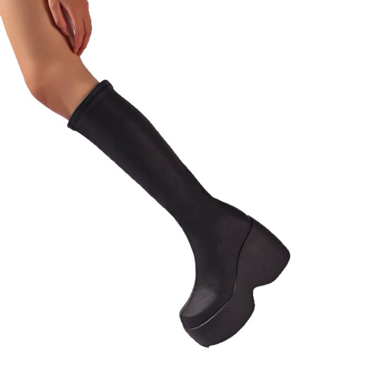 Damen High-Performance Plateau-Stiefel mit ergonomischem Design und rutschfester Sohle Fudus