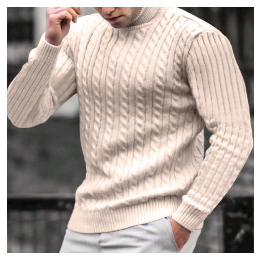 Herren Rollkragenpullover aus komfortabler Strickqualität Fudus