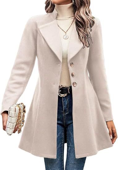 Damen klassischer Trenchcoat Fudus