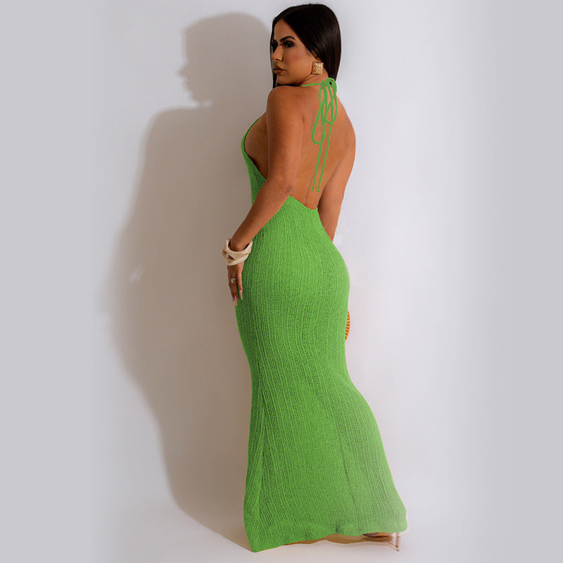 Damen Langstrickkleid mit modernem und figurbetontem Schnitt Fudus