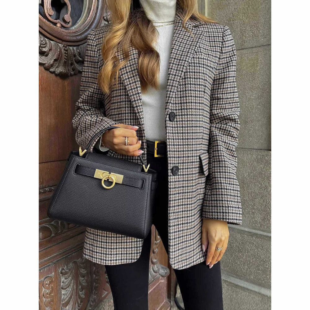 Damen modischer Karojacke Fudus