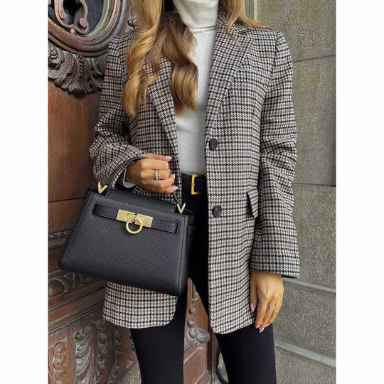 Damen modischer Karojacke Fudus