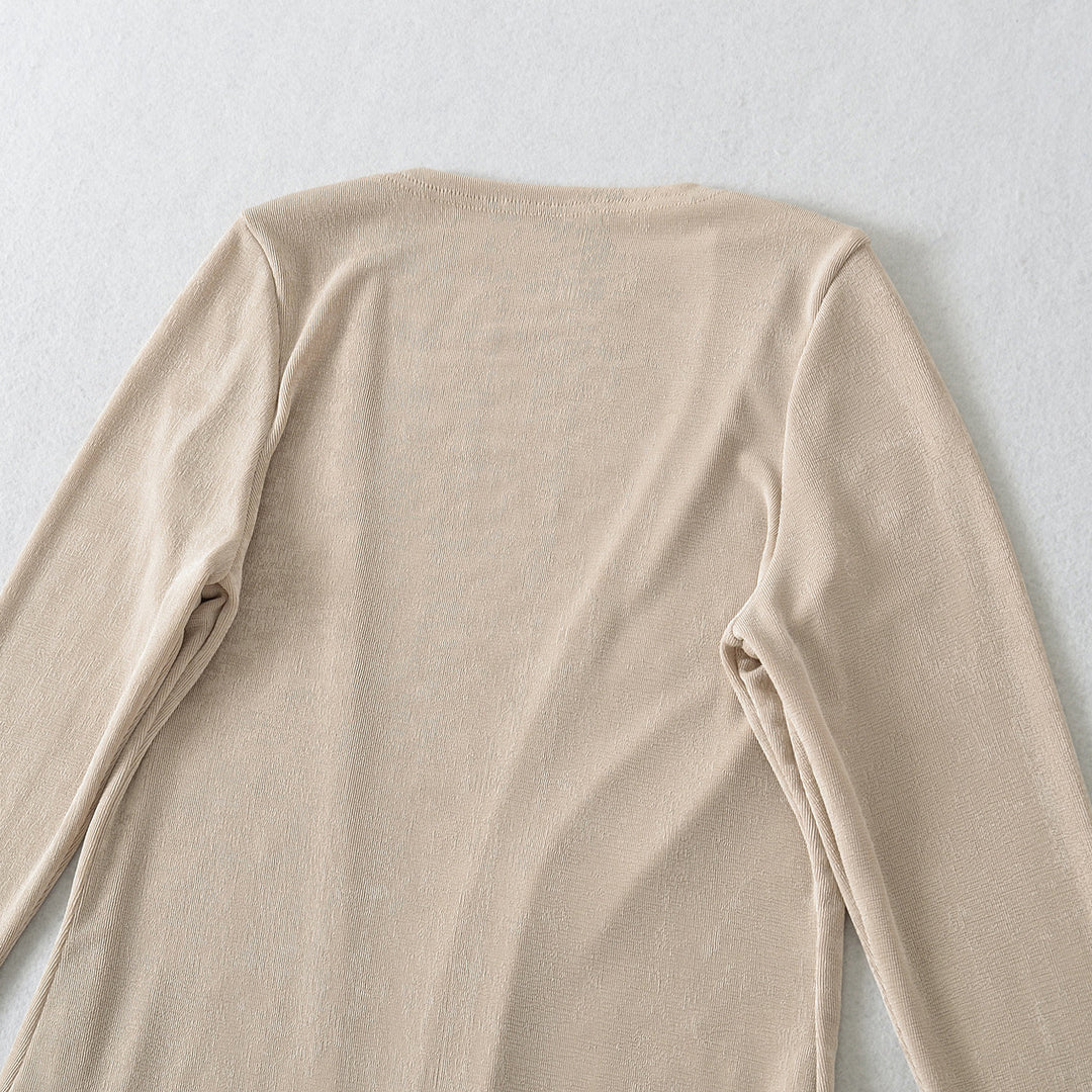 Damen lässige Strickjacke mit asymmetrischem Schnitt und angenehmem Tragegefühl Fudus