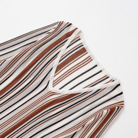 Damen langärmliges V-Ausschnitt Oberteil Fudus