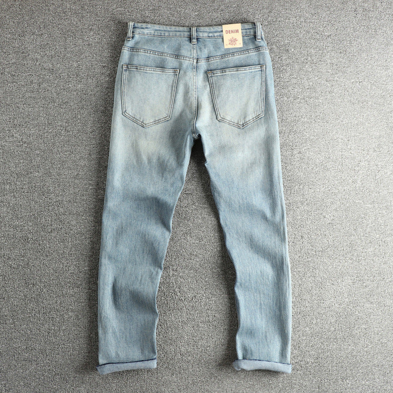 Damen Jeanshose im modernen Slim-Fit mit lässigem Design und hohem Bund Fudus