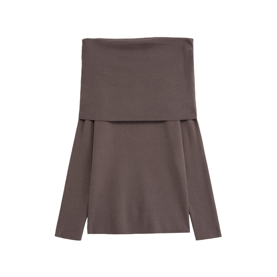 Damen Langarmshirt mit offener Schulterpartie Fudus