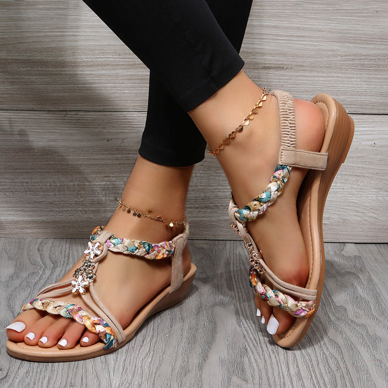 Fudus | Weinlese Bohemian Modische Sandalen Mit Farben