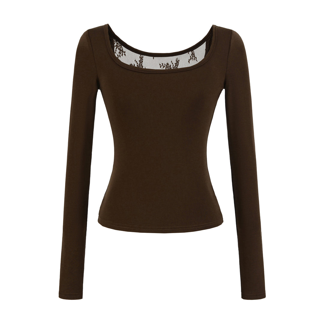 Damen langärmliges Feinripp-Oberteil Fudus