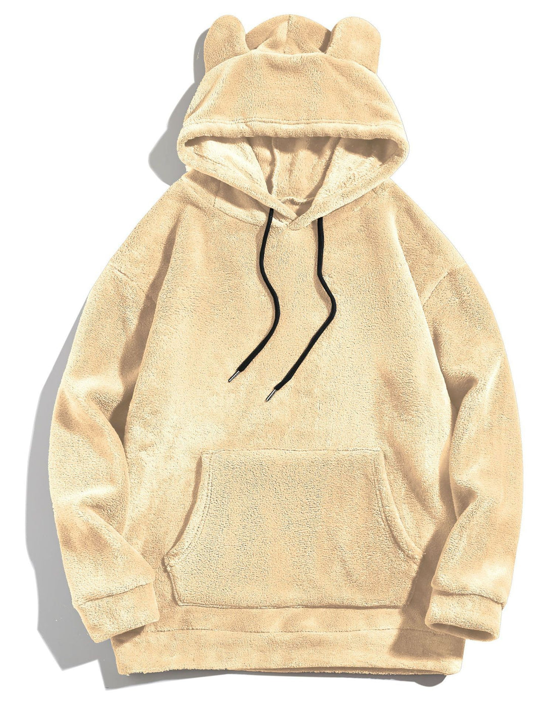 Damen kuscheliger Fleece-Hoodie mit Ohren Fudus