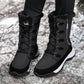 Damen isolierte Winterstiefel mit rutschfester Sohle und weichem Innenfutter Fudus