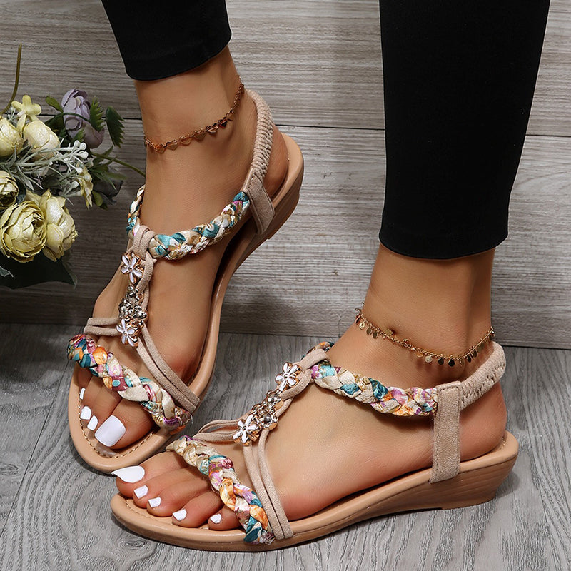 Fudus | Weinlese Bohemian Modische Sandalen Mit Farben