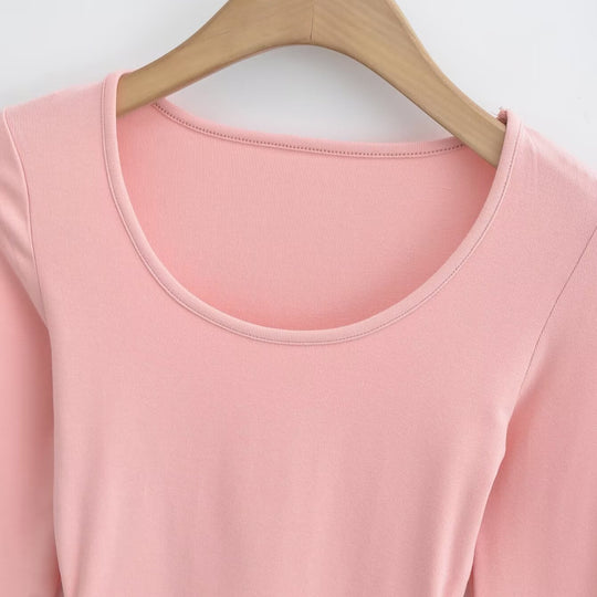 Damen langärmliges Oberteil mit schmeichelndem Schnitt Fudus