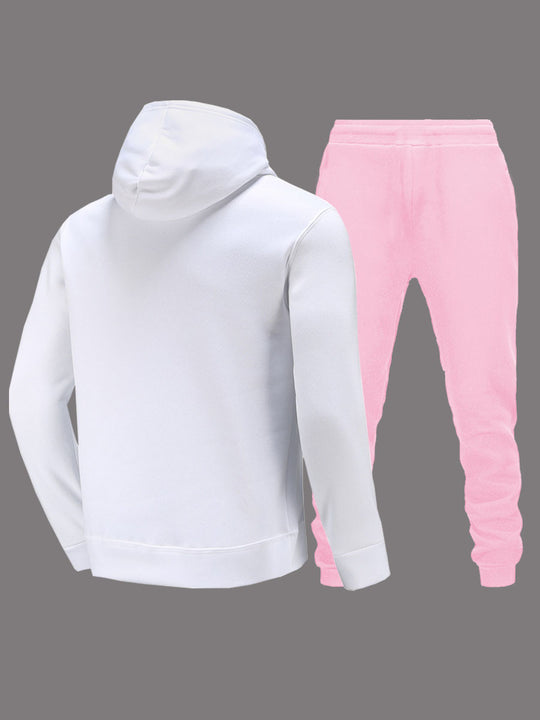 Damen Hoodie- und Jogginghose-Set mit kreativem Design Fudus
