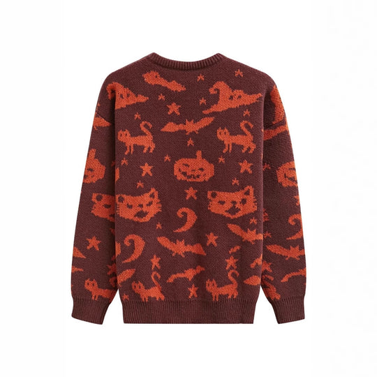 Damen Halloween Pullover Fudus