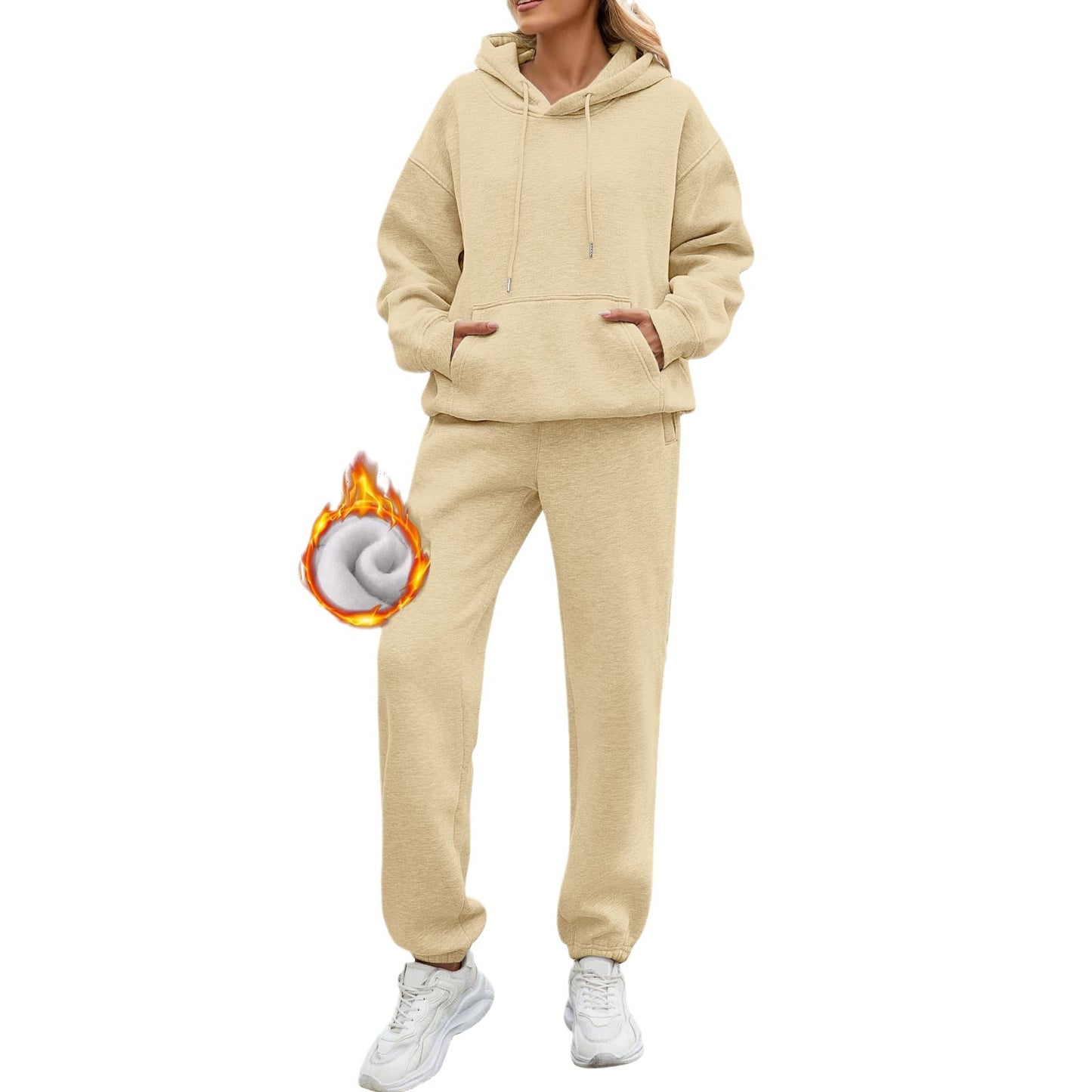 Damen sportive Relaxed-Fit Jogginghose Fudus