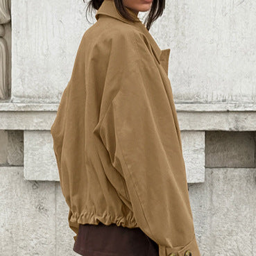 Damen lässige Oversized-Jacke mit modernem Design Fudus