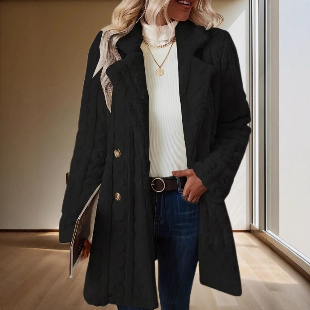 Damen Kuschelige Langjacke Fudus