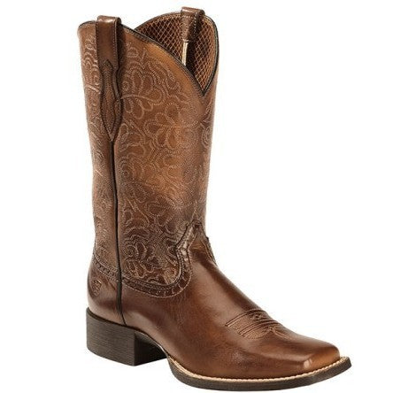 Damen Cowboystiefel mit elegantem Muster und robustem Absatz Fudus