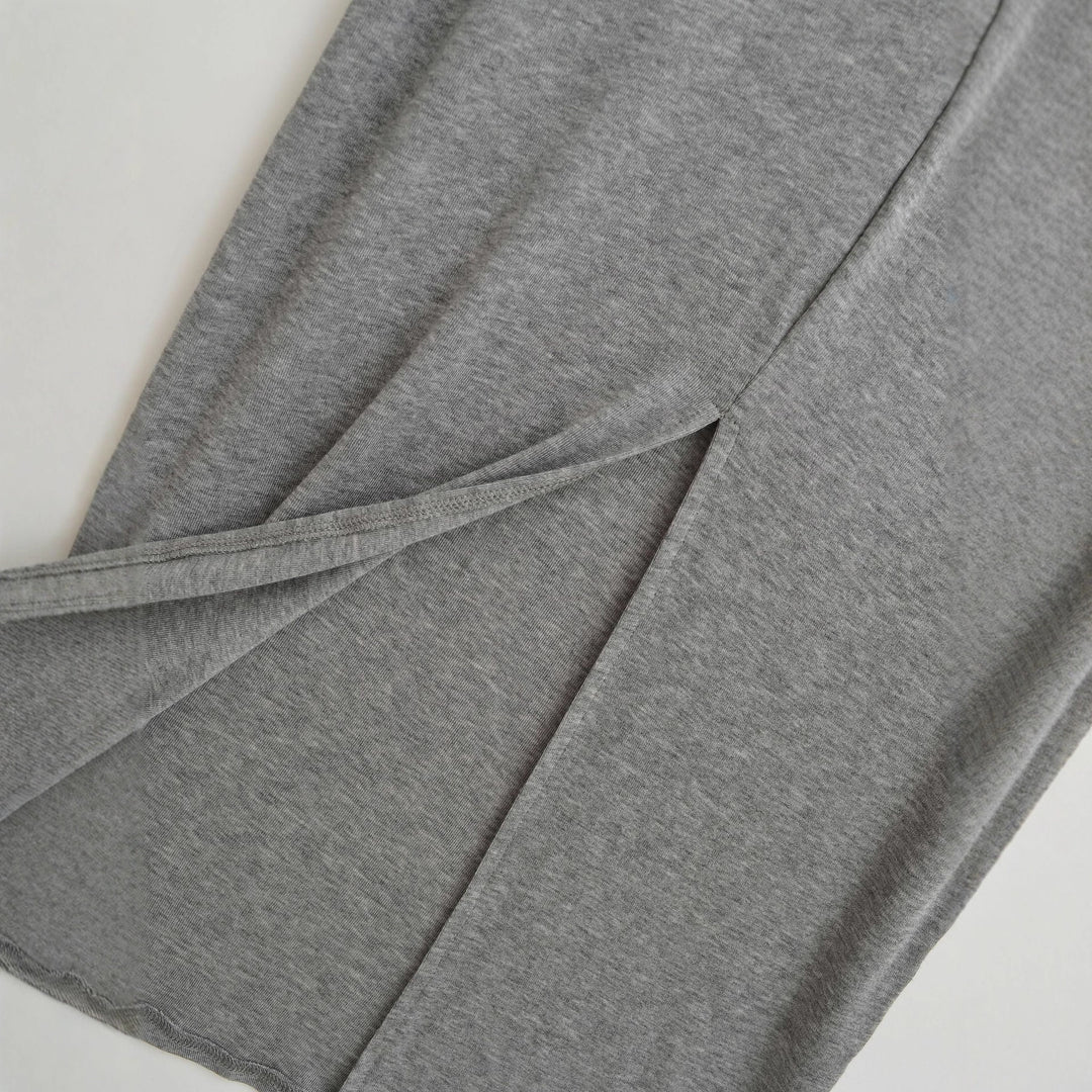 Damen langärmliges Jersey-Kleid Fudus