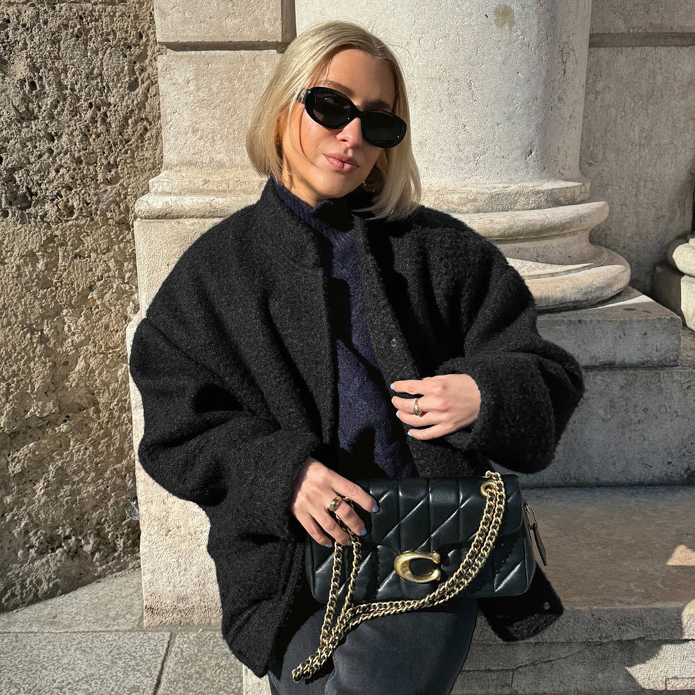 Damen Kuschelige Oversized Steppjacke Fudus