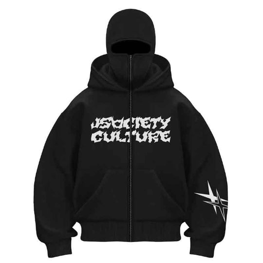 Damen Kapuzenjacke mit hohem Kragen und stylischem Reißverschluss Fudus