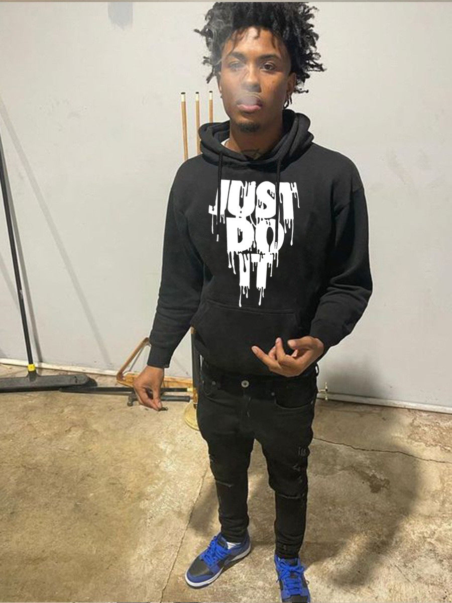 Damen Kapuzenpullover mit kreativen Graffiti-Druck Fudus