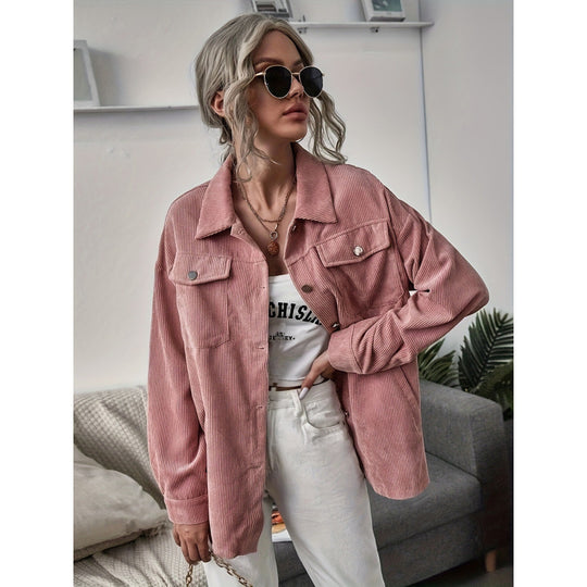 Damen lässige Cordjacke Fudus